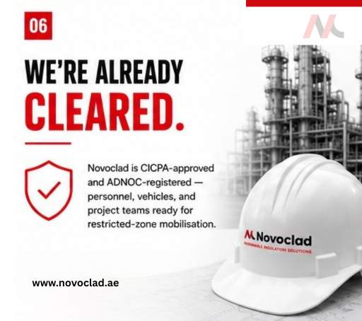 Novoclad CICPA approved vendor and ADNOC approved insulation contractor UAE