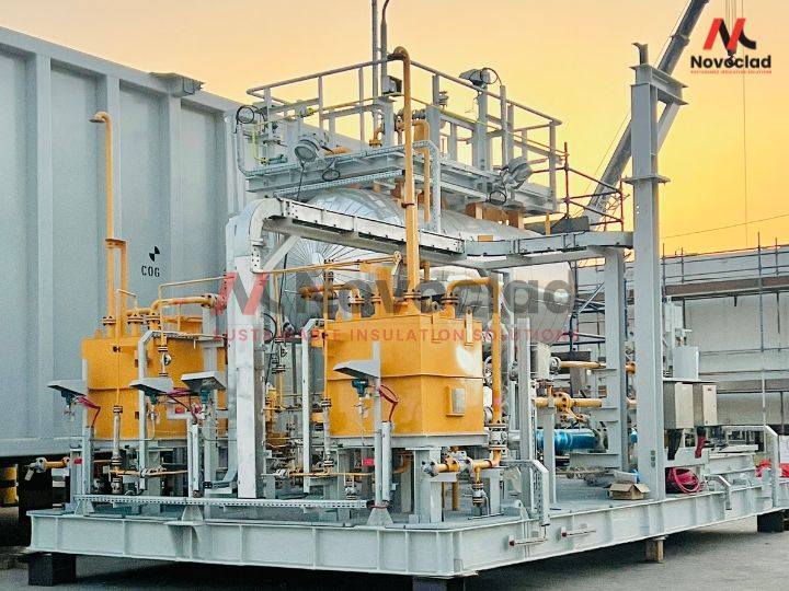 Novoclad Oil Tank Skid Insualtion